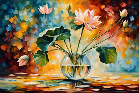 Lotus Painting for Peace and Harmony