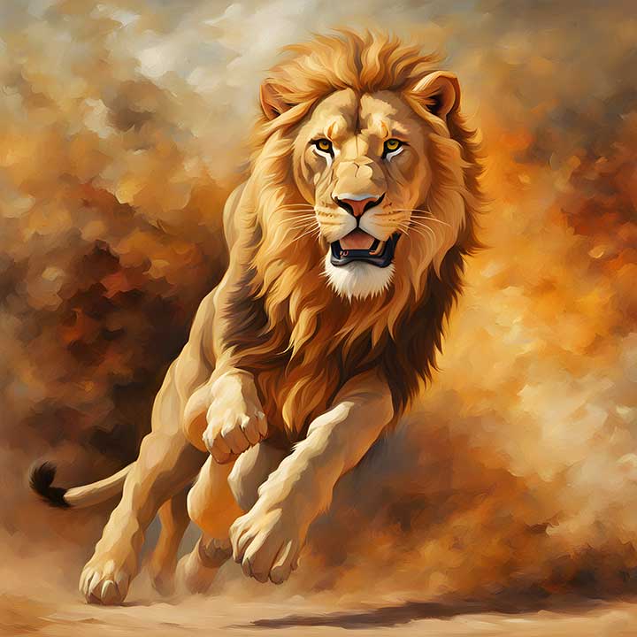 Lion Painting for Power & Confidence | Vastu for South Direction ...