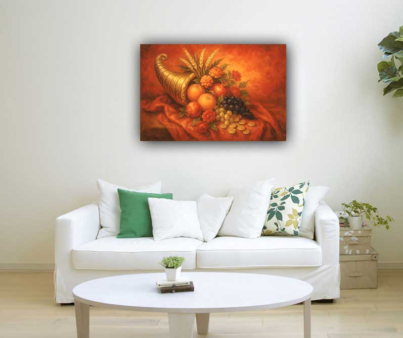 Cornucopia Painting in Southeast for Wealth & Prosperity Vastu Wall Art