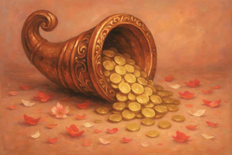 Cornucopia Prosperity Painting Southeast Vastu Wall Art