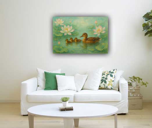 Duck Painting for Northeast Canvas Wall Art