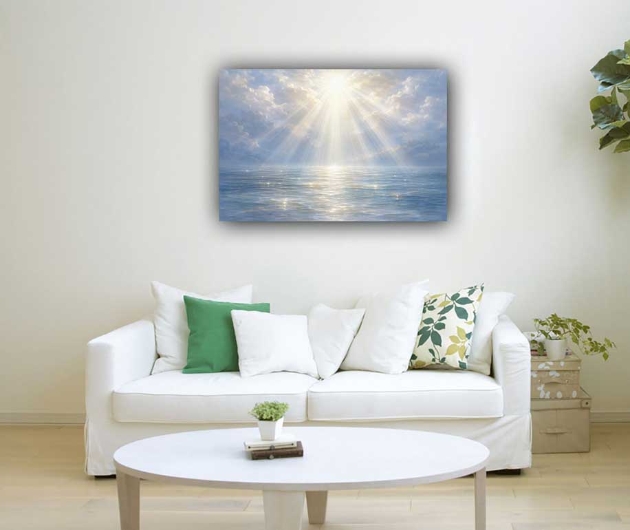 Divine Light Rays Wall Art for Higher Consciousness