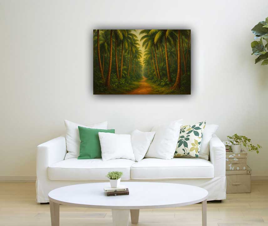 Endless Path Forest Painting