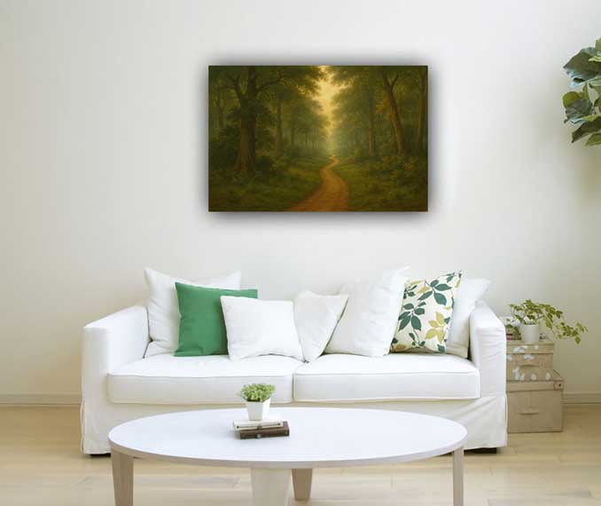 Endless Path with Forest for Living Room