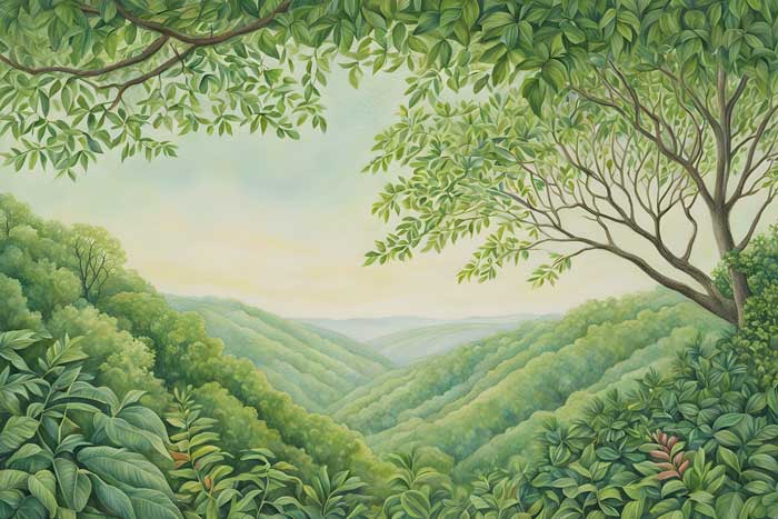 Forest Painting for Health and Vitality