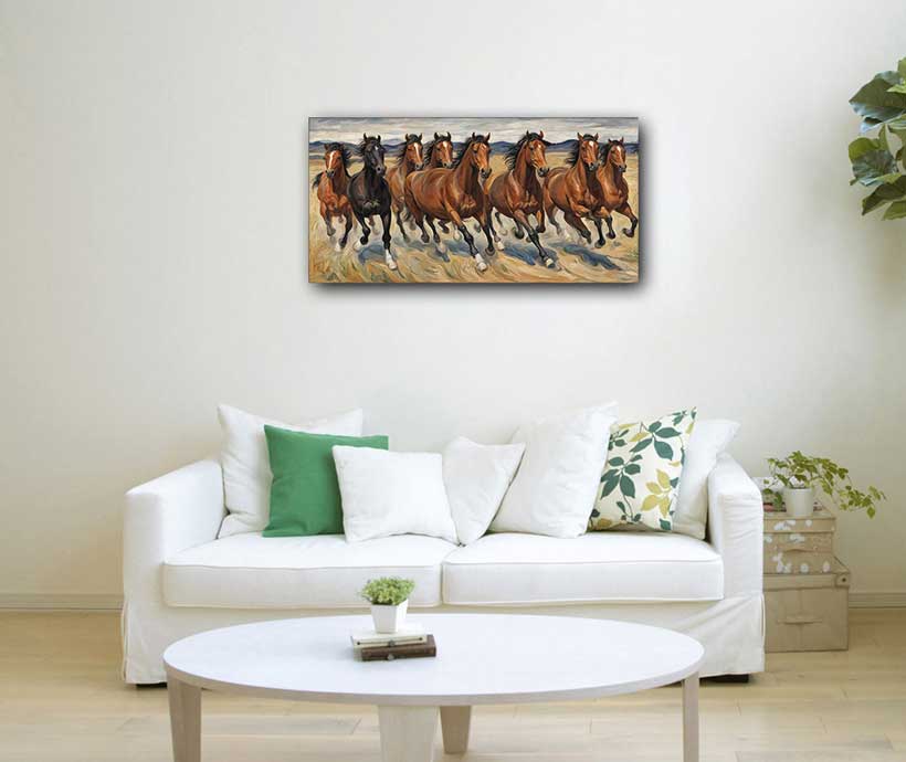 Feng Shui Horses Painting