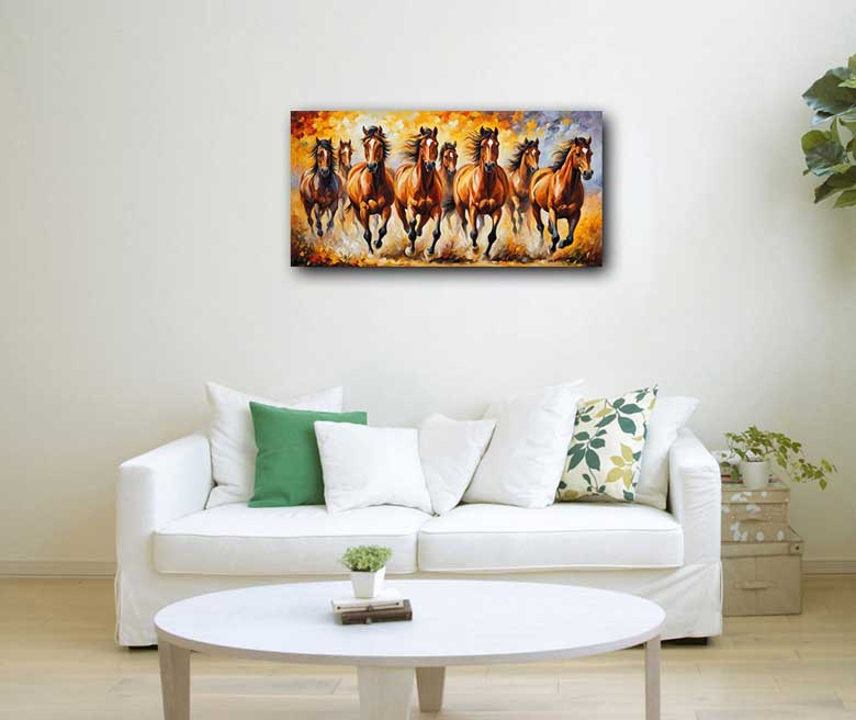 Fengshui Horses Painting