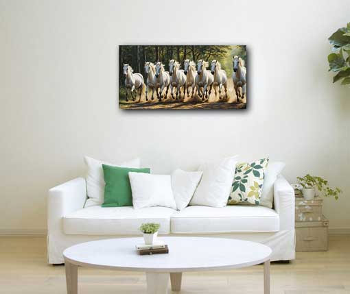 Fengshui Eight Horses Painting