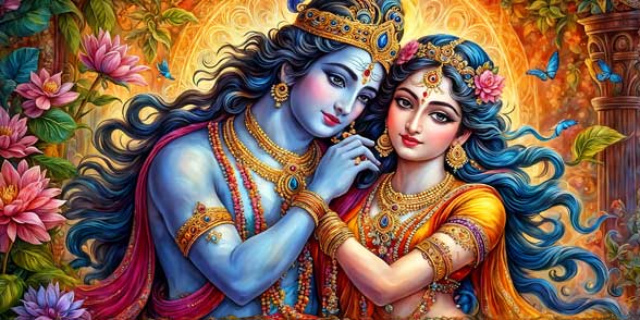 Radha Krishna Portrait