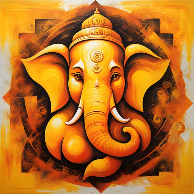 Ganesh Modern Painting