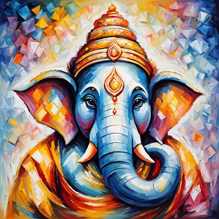 Abstract Ganesha Painting