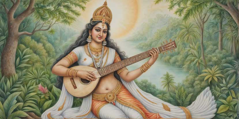 Saraswati Painting