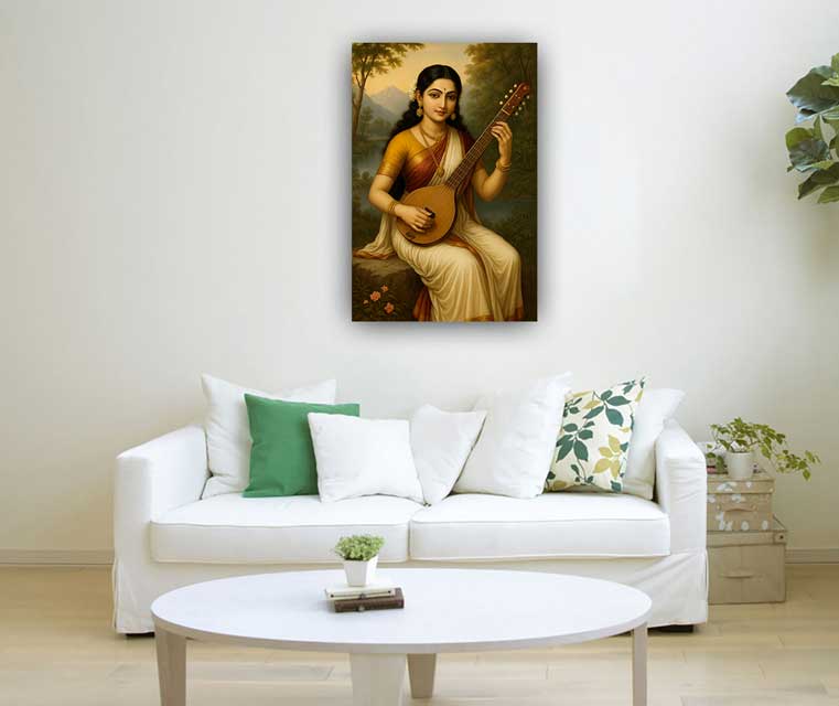 Goddess Saraswati Painting