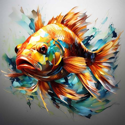 Gold Fish Painting