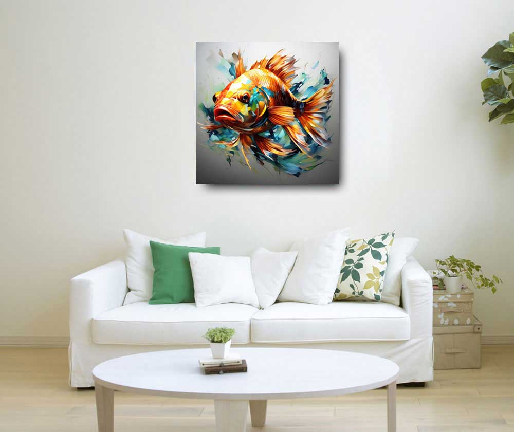 Gold Fish Painting