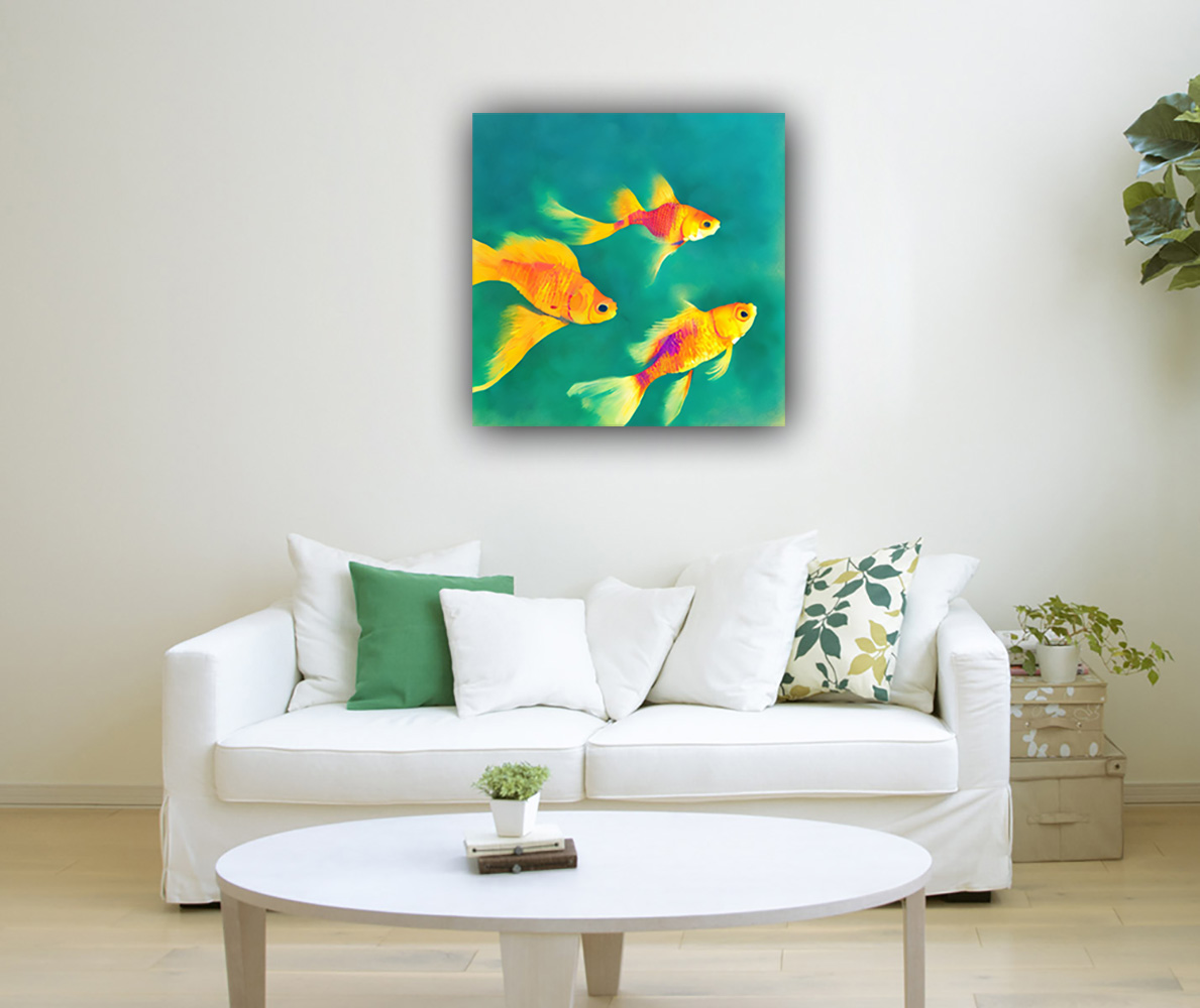 Fengshui Gold Fish Painting