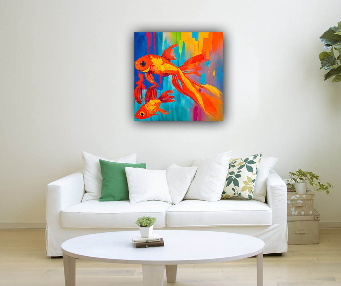 Fengshui Gold Fish Painting