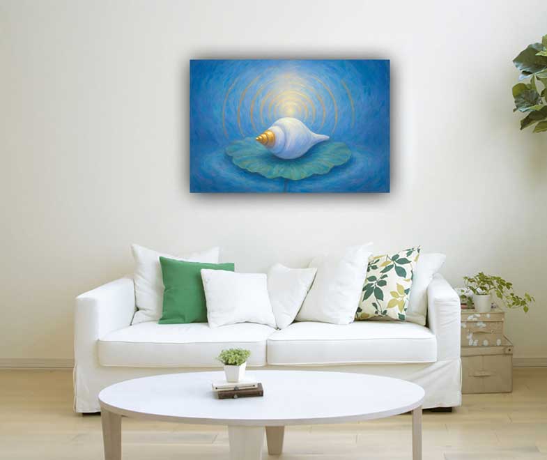 Conch Shell Wall Art for Healing & Positive Energy
