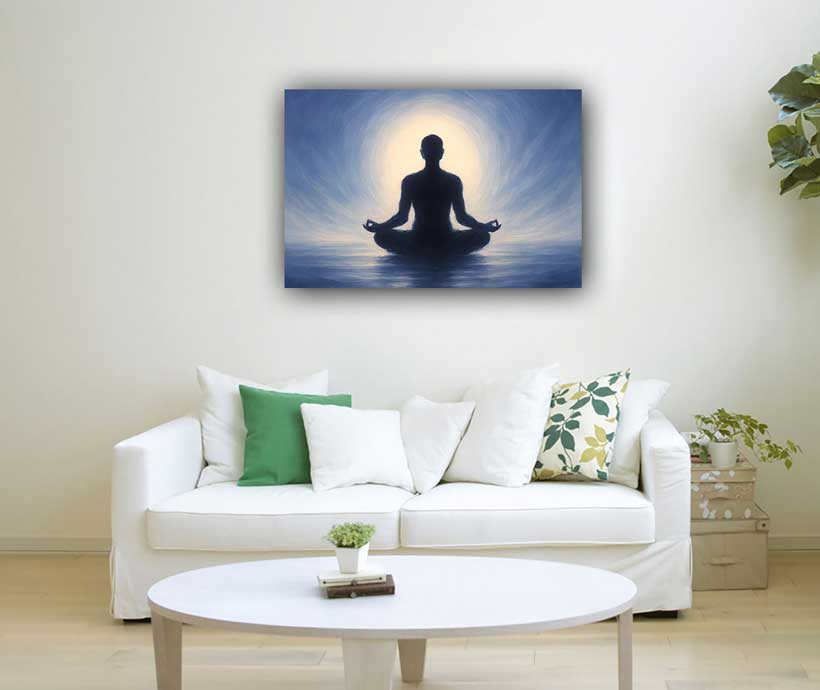 Meditating Sage Wall Art to Enhance Inner Peace and Spiritual Growth