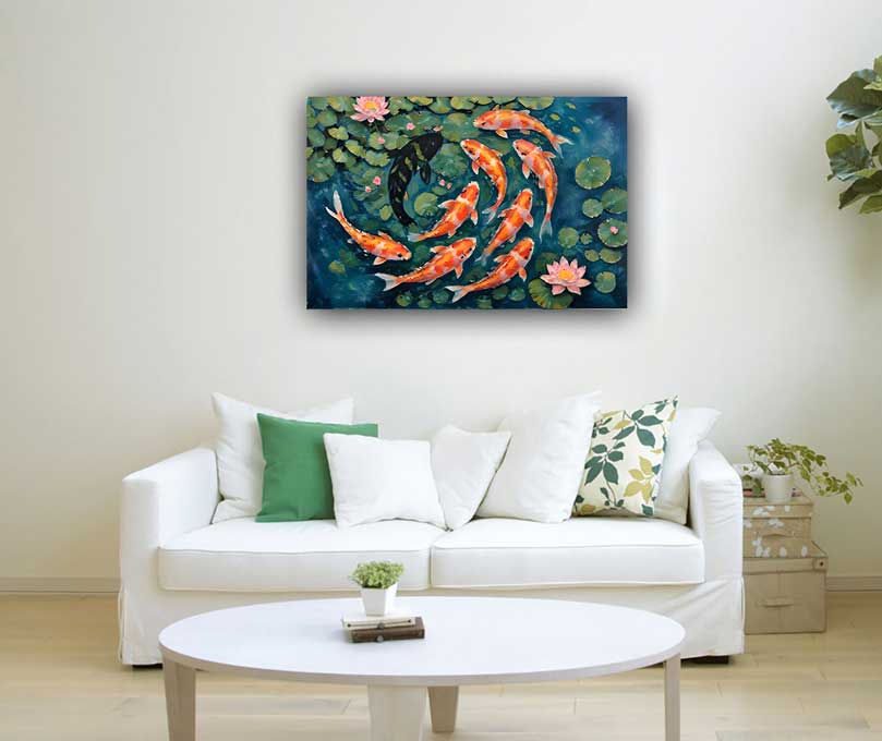 Koi Fish Wall Art Decor Special
