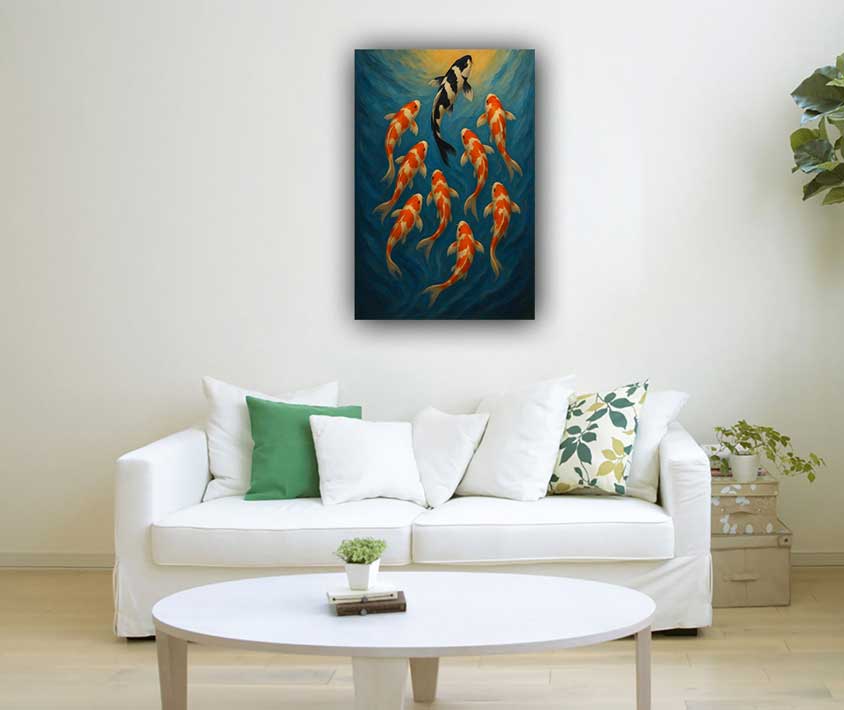 Koi Fish Artwork for Abundance