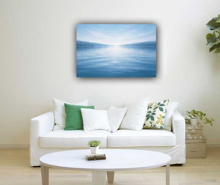 Lake Painting for Smooth Flow of Tasks, Income, Abundance & Prosperity (North Direction)