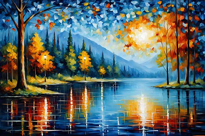  Lake Painting for Health and Well Being