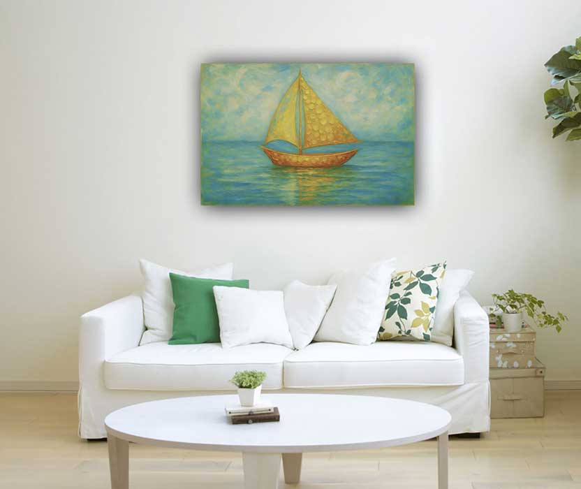 Boat Vastu Painting for Career Growth in North