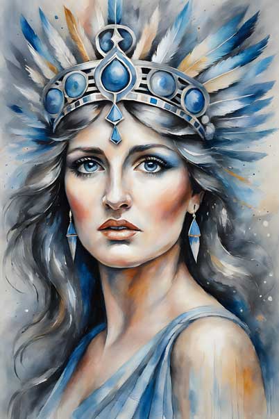 Goddess Athena Painting For Northwest