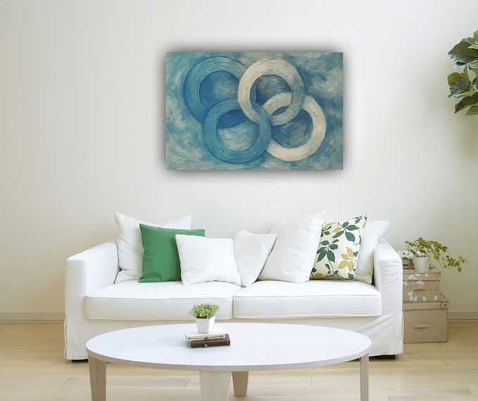 Interlocking Circles Painting in Northwest for Harmony and Connections