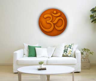 OM Orange Round Painting for South