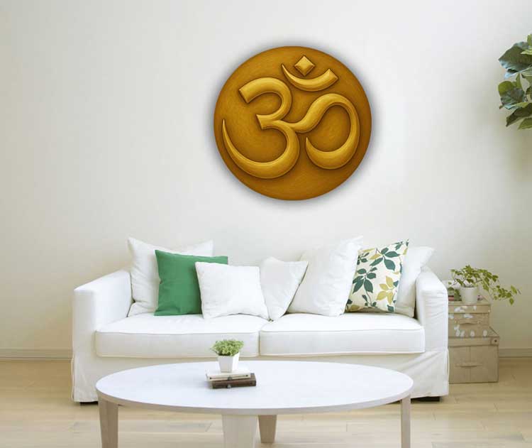 Om Round Painting