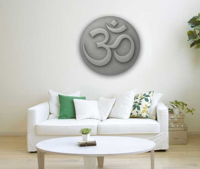 Om Round Painting for West