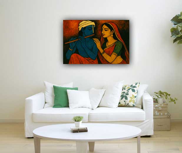 Modern Art Radha Krishna Paintings