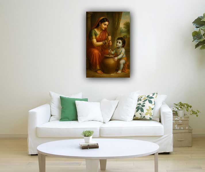 Yashoda Krishna Painting