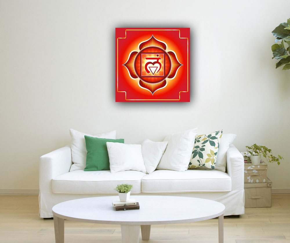 Root Chakra (Muladhara) Painting for Strength and Stability in Relationships