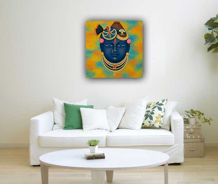 Shreenathji Painting on Canvas