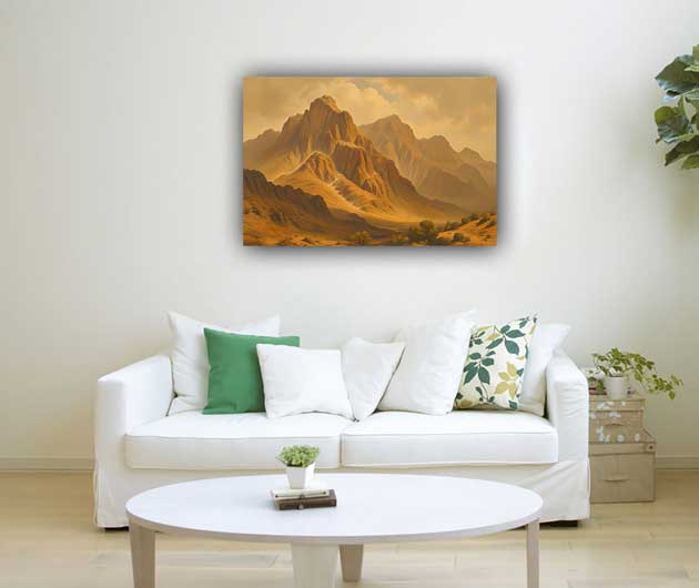 Southwest Vastu Mountain Painting Strength & Stability Wall Art