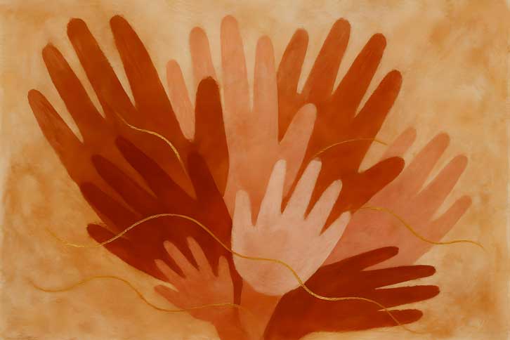 Abstract Canvas Paintings of Bonded Energy in Southwest