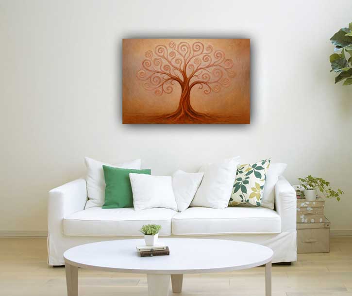 Abstract Wall Art of Nurturing Tree of Life