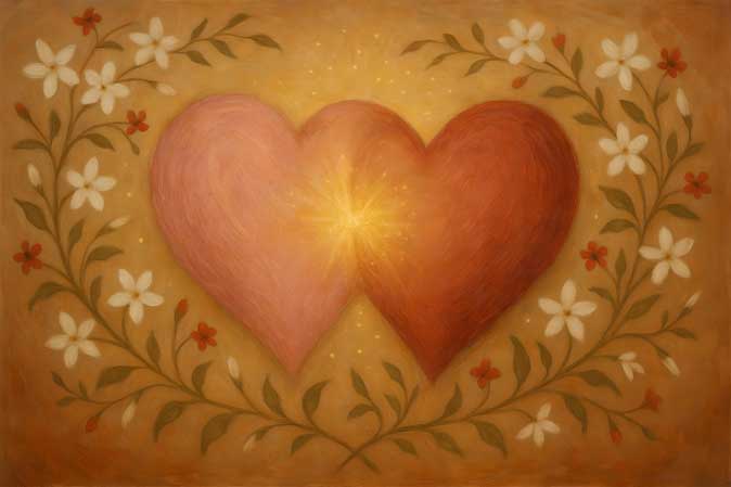 Abstract Canvas Paintings of Love and Stability