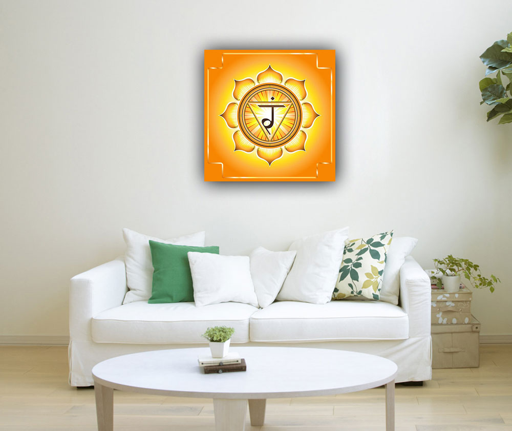 Solar Plexus Chakra (Manipura) Painting for Power and Confidence