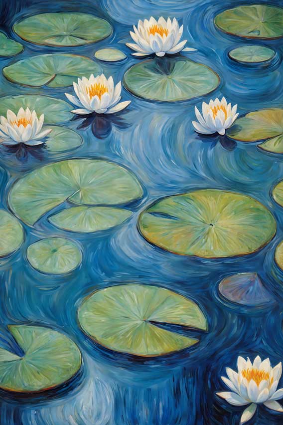 Waterlily Painting for Health and Well Being 