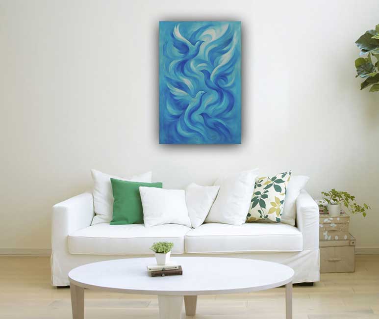 Contemporary Flying Birds Wall Art to Spark Innovation