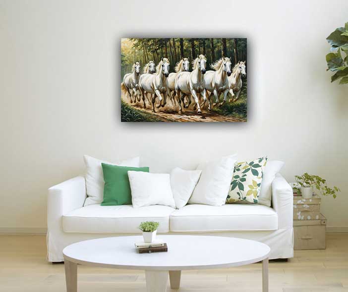 7 Running Horses Painting Vastu Direction