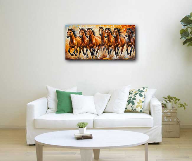 Vastu Remedies 7 Horse Painting